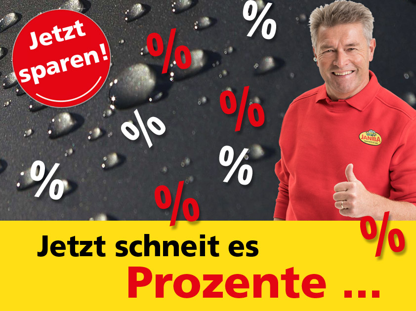 Janiba hilft sparen .... jetzt schneit es Prozente ...